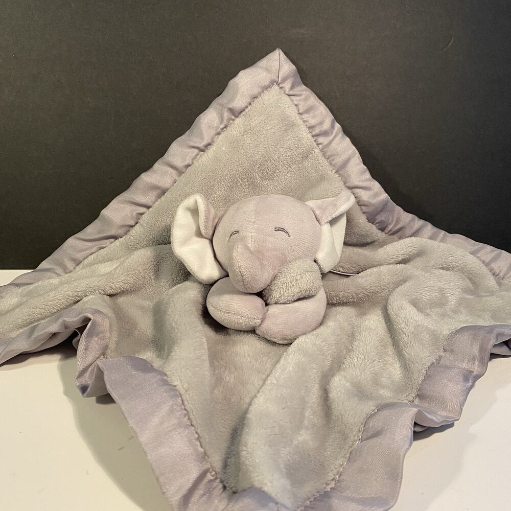 Carter's Gray Elephant Plush Lovey Baby Security Blanket